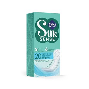 OLA! Silk Sense Ежедневные женские удлиненные прокладки, без аромата 20