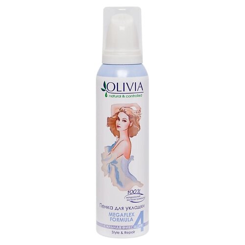 OLIVIA NATURAL & CONTROLLED Пенка для укладки волос с экстрактом ромашки 150.0 от компании Admi - фото 1
