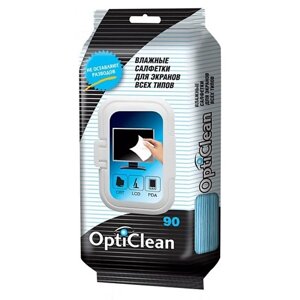 OPTI CLEAN Влажные салфетки для экранов 2