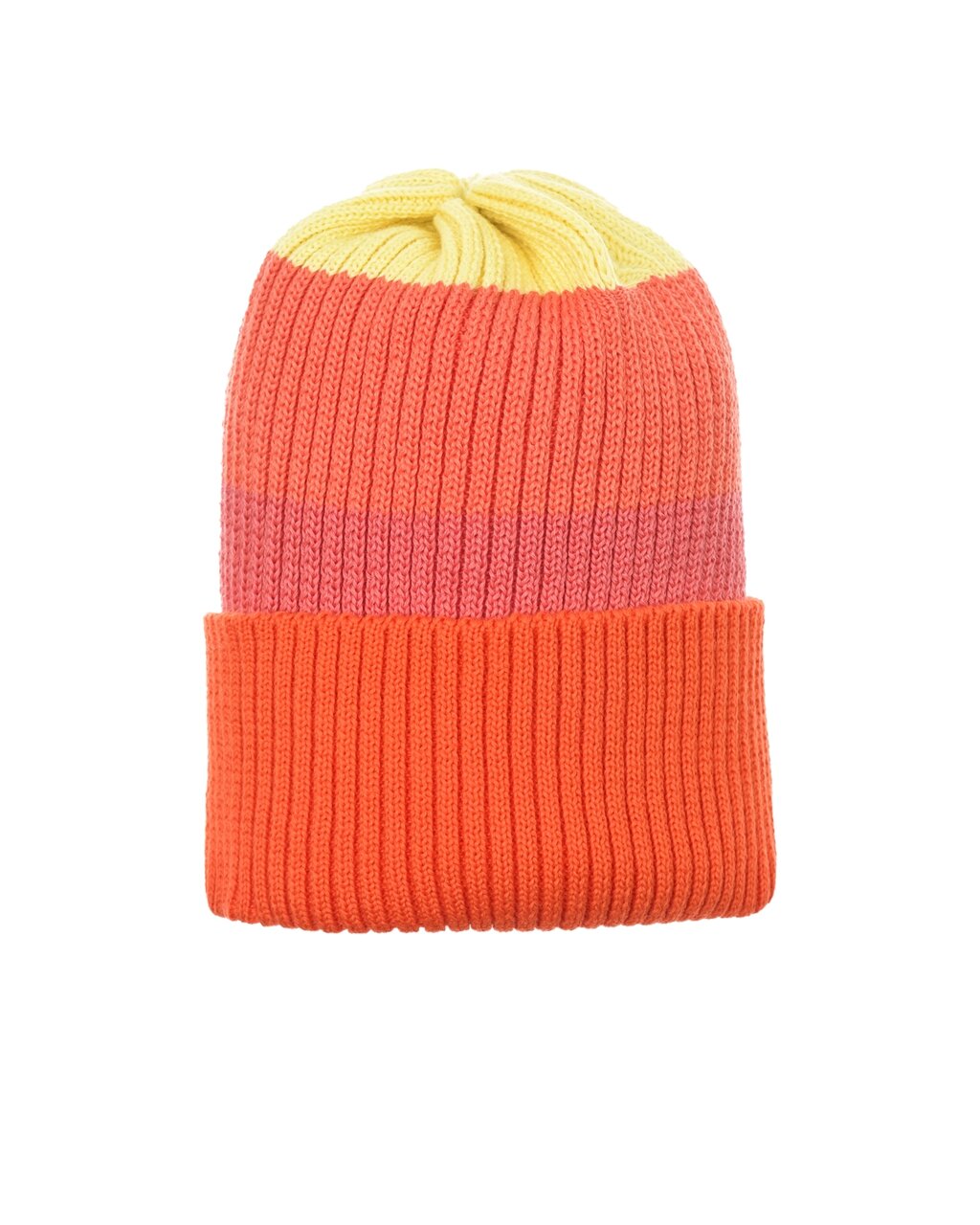 Оранжевая шапка в полоску Regina от компании Admi - фото 1