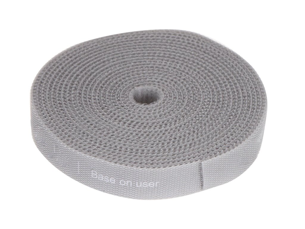 Органайзер проводов Baseus Rainbow Circle Velcro Straps 3m Grey ACMGT-F0G от компании Admi - фото 1