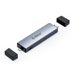 ORICO M2PJN-C3 Двойной интерфейс USB-A и Type-C Корпус твердотельного накопителя M. 2 Двойной протокол SATA/NVME 10 Гбит/