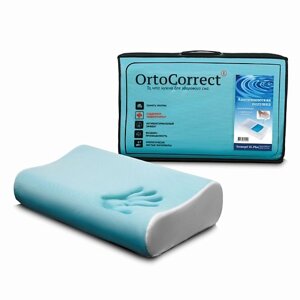 ORTOCORRECT Подушка под голову анатомическая Termogel XL Plus с охлаждающим эффектом