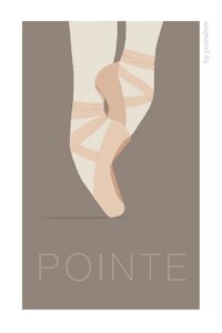 Открытка «Pointe» коричневая