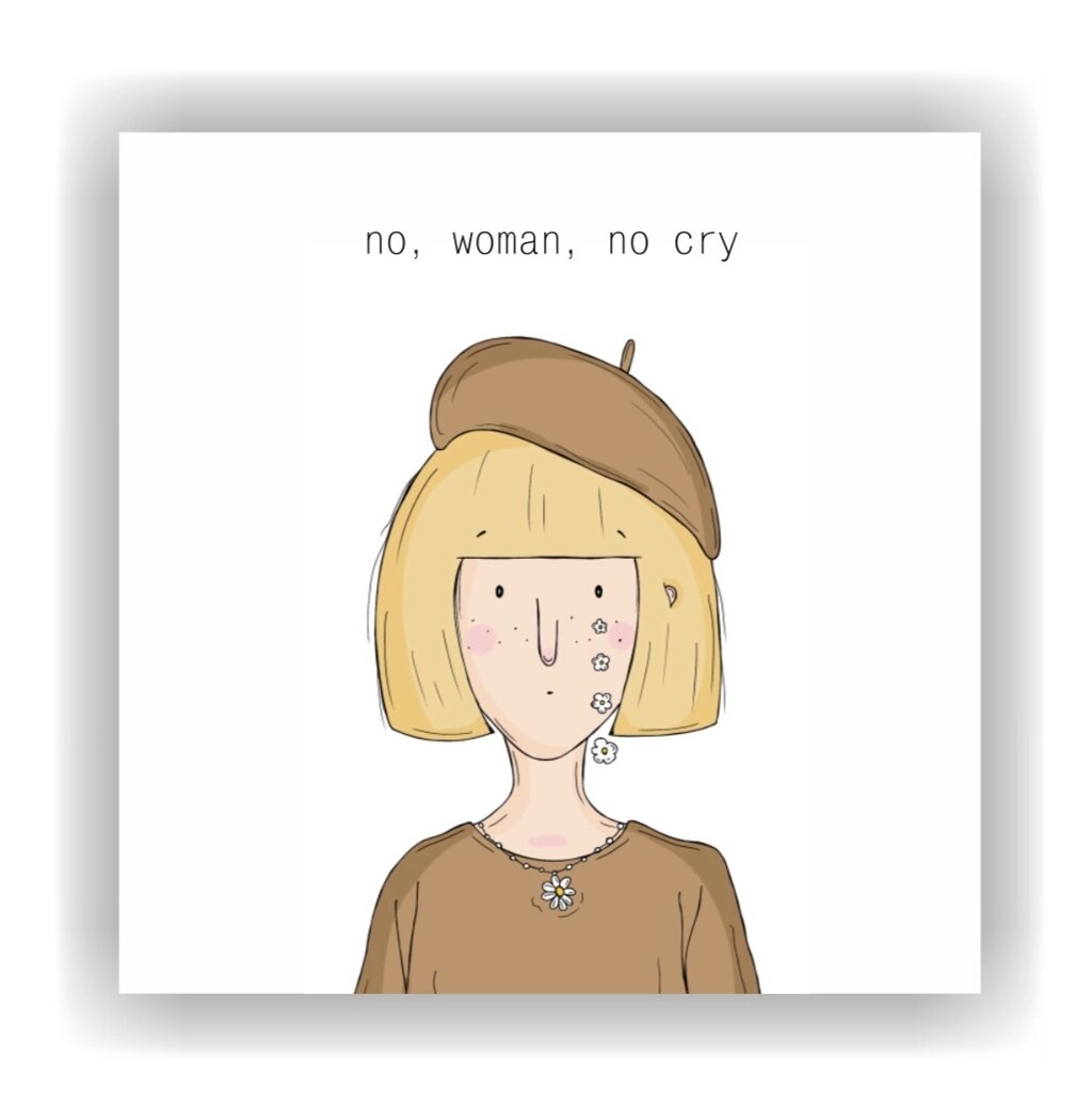 Открытка SHCHE «No woman no cry» от компании Admi - фото 1