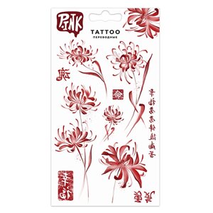 P. INK Наклейки-тату переводные 110*200 Японские цветы