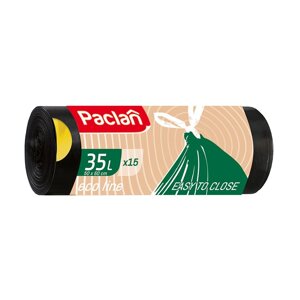 PACLAN Eco line Мешки для мусора, с тесьмой, 35л 15