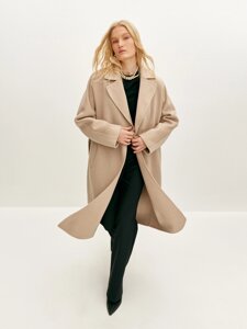 Пальто-халат из шерсти (44)