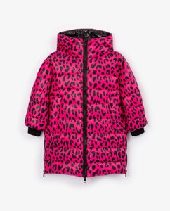 Пальто на искусственном пуху розовое Gulliver (110)