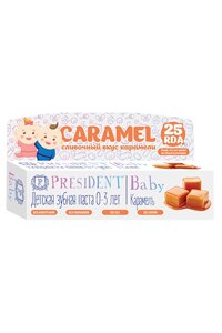 Паста зубная детская President/Президент Baby Caramel от 0 до 3 лет 30г