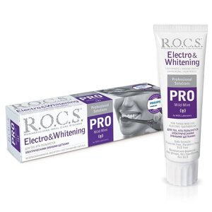 Паста зубная R. O. C. S. РОКС Pro Electro & Whitening Mild Mint 135г