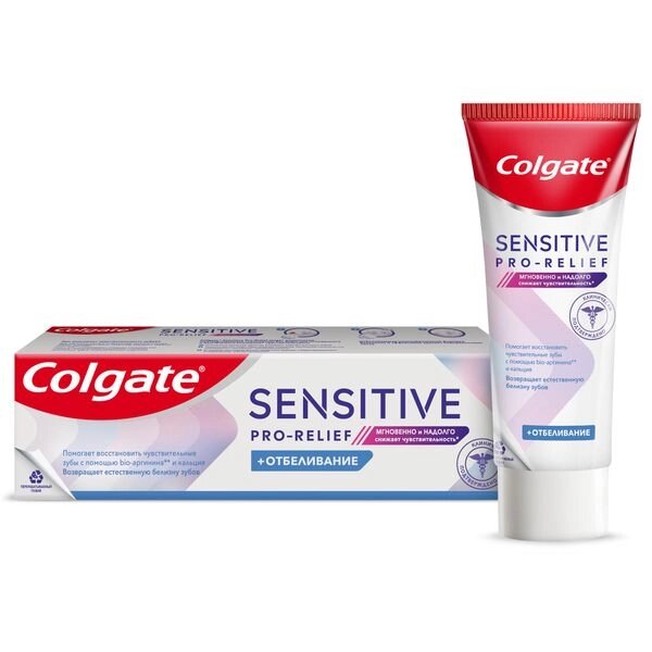 Паста зубная Sensitive Pro-Relief +отбеливание Colgate/Колгейт 75мл от компании Admi - фото 1