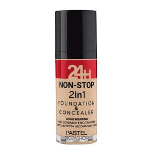 Pastel тональный крем и консилер 2 в 1 profashion 24H NON-STOP 2IN1 foundation & concealer