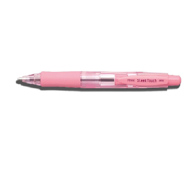 PENAC шариковая ручка автоматическая Sleek Touch Pastel 1, 0мм корпус пастельный розовый, синяя арт. BA1304-28M от компании Admi - фото 1