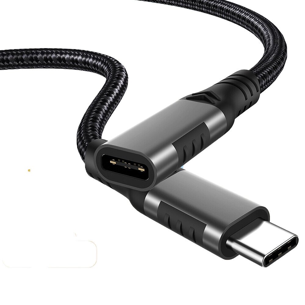 PENGQIAO PD100W Удлинительный кабель USB-C «папа-мама» Type-C Удлинитель USB3.1 Gen2 Core 5A Кабель для быстрой зарядки от компании Admi - фото 1