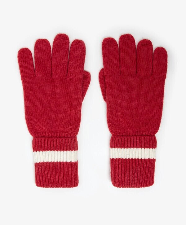 Перчатки из мягкой полушерстяной пряжи красные Gulliver (14) от компании Admi - фото 1