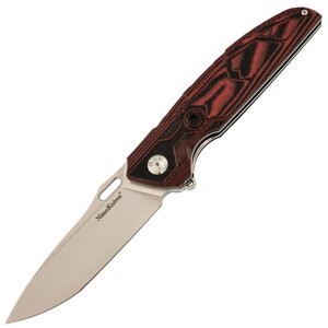 Складной нож Fat Dragon Knives Rough Red, сталь D2, рукоять G10