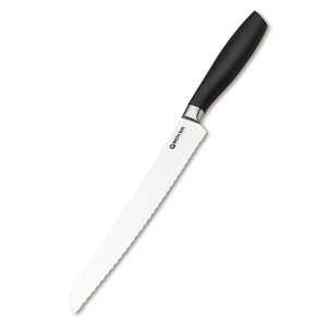 Кухонный хлебный нож Boker Core Professional Bread Knife, 220 мм, сталь X50CrMoV15, рукоять пластик
