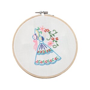 Набор для вышивания DIY Маленькая девочка Русалка Лев Вышивка крестом Серия с рамкой для начинающих Наборы для рукоделия