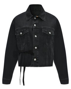 Джинсовая куртка, черная MM6 Maison Margiela