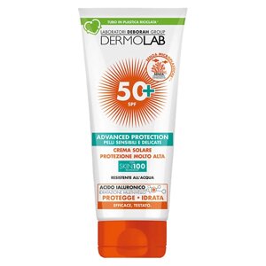 DERMOLAB Cолнцезащитный крем для лица и тела с высокой степенью защиты Advanced Protection Sun Cream Spf 50+