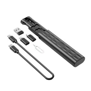 Многофункциональный кабель для хранения данных Коробка USB A — Micro Type C Набор кабелей для передачи данных Органайзер