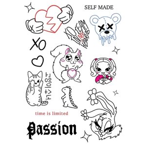 YUMMY Временные переводные татуировки от Евы Миллер и XO Team