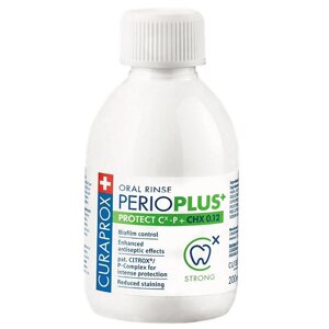 CURAPROX Жидкость - ополаскиватель Perio Plus Protect, с хлоргексидином 0,12% 200