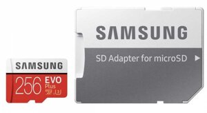 Карта памяти SAMSUNG microSD 256GB EVO Plus 130MB/s