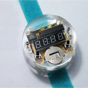 DIY светодиодные электронные часы электронные часы Комплект с прозрачной крышкой