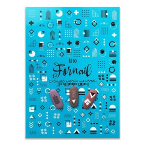 FORNAIL Слайдер дизайн для ногтей "Геометрические фигуры"