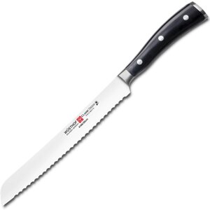 Нож для хлеба Classic Ikon, 200 мм, сталь X50CrMoV15, рукоять полиоксиметилен