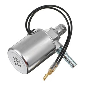 12V 24V Воздушный горн Поезд Грузовик Электромагнитный клапан Тяжелая нагрузка 1/4'' Хром