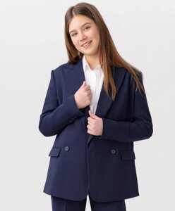 Пиджак на пуговицах темно-синий Button Blue (164*84*69(XS))