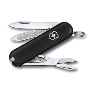 Нож Victorinox Classic SD Colors, Dark Illusion (0.6223.3G) чёрный, 7 функций 58мм