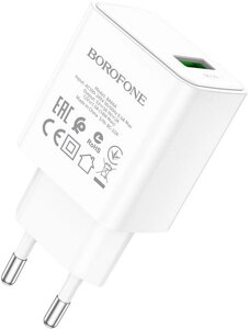 Сетевое зарядное устройство Borofone BA66A USB белое