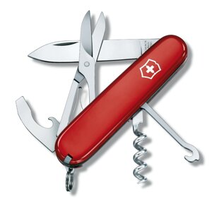 Нож перочинный Victorinox Compact, сталь X55CrMo14, рукоять Cellidor, красный