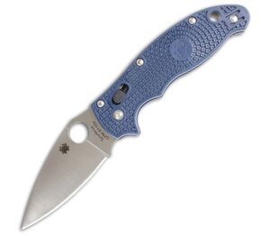 Складной нож Spyderco Manix 2 Lightweight Dark Blue, сталь Crucible CPM S110V, рукоять пластик FRCP, синий