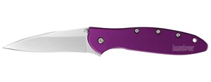 Полуавтоматический складной нож Kershaw Leek 1660PUR, сталь Sandvik 14C28N, рукоять анодированный алюминий, фиолетовый