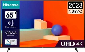 65 Телевизор Hisense 65A6K 4K Ultra HD, LED, VIDAA, черный