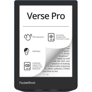 Электронная книга PocketBook 634 Verse Pro (PB634-A-WW), синяя