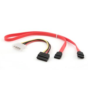 Аксессуар Комплект кабелей Gembird Cablexpert Комплект SATA 48cm и Molex - SATA 15cm CC-SATA