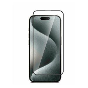 Защитное стекло для iPhone 15 Plus Cabal полноэкранное черное