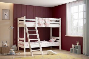 Кровать Соня Вариант-10 двухярусная с наклонной лестницей