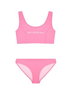 Купальник раздельный с логотипом, розовый Givenchy