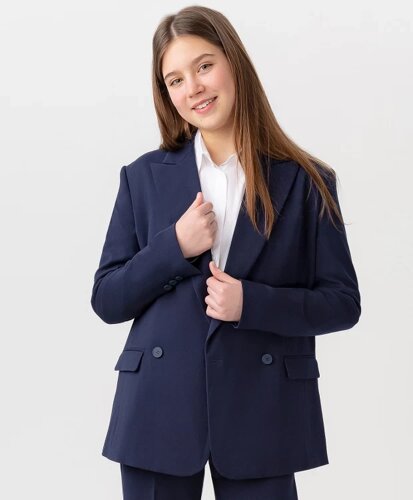 Пиджак на пуговицах темно-синий Button Blue (170*88*96(S