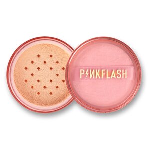 PINK FLASH Пудра рассыпчатая для натурального макияжа