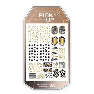 PINK UP наклейки для ногтей DECOR autumn collection 2D переводные