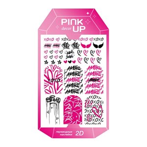 PINK UP наклейки для ногтей DECOR limited collection 2D переводные