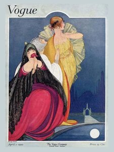 Плакат «VOGUE. Три дамы и луна»Серия плакатов.